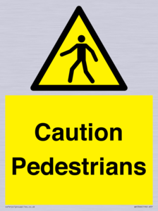 Caution Pedestrians